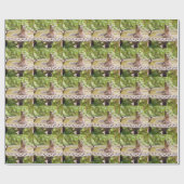 Ein Vogel im Bad Geschenkpapier (Flach)