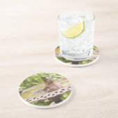 Ein Vogel im Bad Getränkeuntersetzer (Seite)