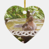 Ein Vogel im Bad Keramikornament (Vorne)