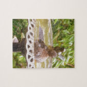 Ein Vogel im Bad Puzzle (Horizontal)