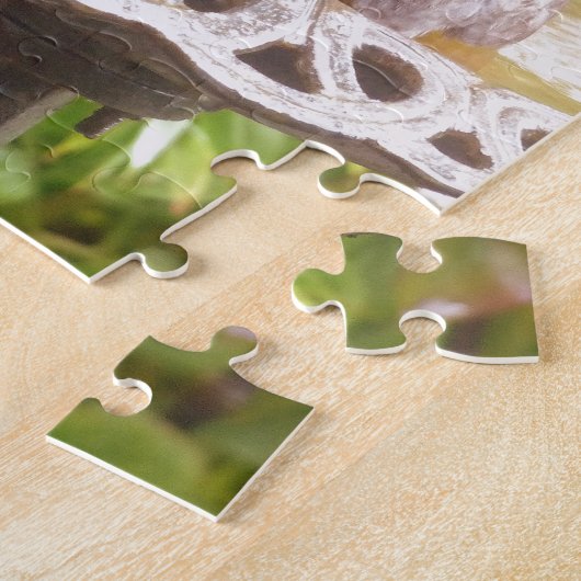 Ein Vogel im Bad Puzzle (Seite)