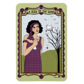 Ein Vogel im Hand_A_ Flex Magnet 4"x6" (Vertikal)