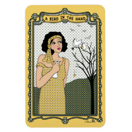 Ein Vogel im Hand_C Flex Magnet 6"x4"