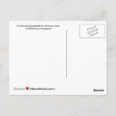 Ein Vogel in der Hand_A_Postkarte Postkarte (Rückseite)