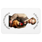 Ein Vogel in der Hand Flexible Magnet (Horizontal)