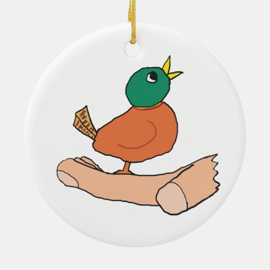 Ein Vogel in der Hand ist in Bush zweitrangig Keramikornament (Hinten)