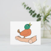 Ein Vogel in der Hand ist in Bush zweitrangig Postkarte (Stehend Vorderseite)