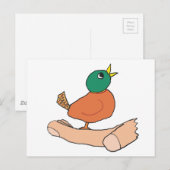 Ein Vogel in der Hand ist in Bush zweitrangig Postkarte (Vorne/Hinten)