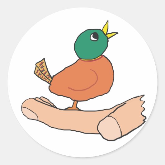 Ein Vogel in der Hand ist in Bush zweitrangig Runder Aufkleber (Vorderseite)