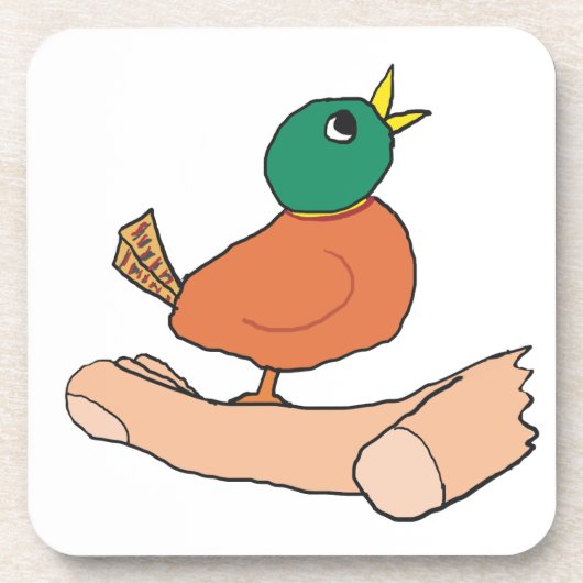 Ein Vogel in der Hand ist in Bush zweitrangig Untersetzer (Vorderseite)