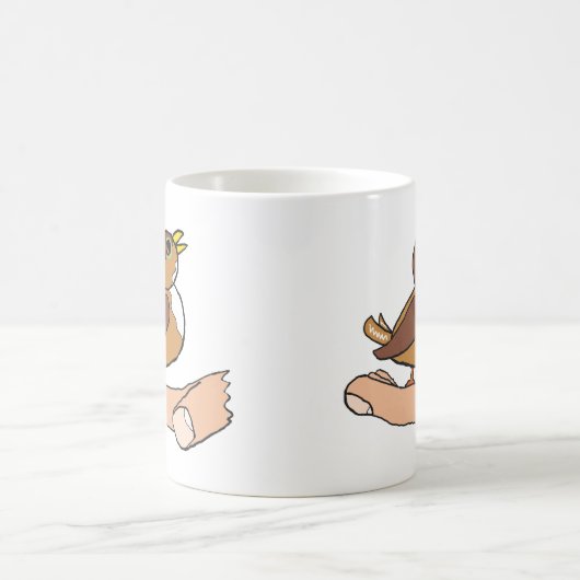 Ein Vogel in der Hand Kaffeetasse (Mittel)