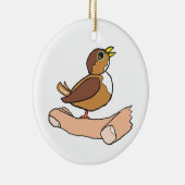 Ein Vogel in der Hand Keramik Ornament (Rechts)