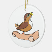 Ein Vogel in der Hand Keramik Ornament (Links)