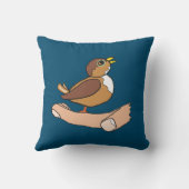 Ein Vogel in der Hand Kissen (Rückseite)