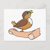 Ein Vogel in der Hand Postkarte (Vorderseite)