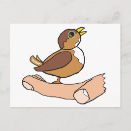 Ein Vogel in der Hand Postkarte