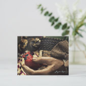 Ein Vogel in der Hand, Postkarte (Digital Color Fo (Stehend Vorderseite)