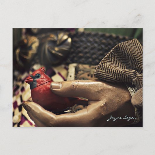 Ein Vogel in der Hand, Postkarte (Digital Color Fo (Vorderseite)