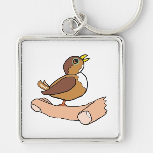 Ein Vogel in der Hand Schlüsselanhänger (Vorne)