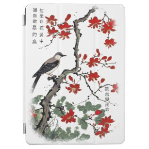 Ein Vogel sitzt auf einem blühenden Baum ... iPad Air Hülle
