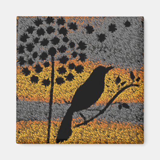 Ein Vogel unter dem Feathers Magnet (Vorne)