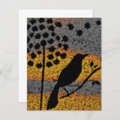 Ein Vogel unter den Feathers Paper Sheet (Vorne/Hinten)
