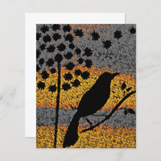 Ein Vogel unter den Feathers Paper Sheet (Vorne/Hinten)