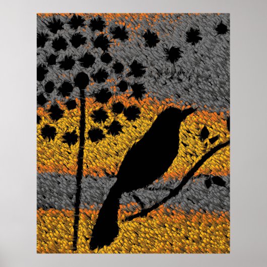 Ein Vogel unter den Feathers Poster (Vorne)