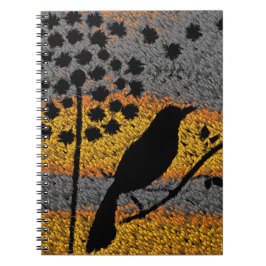Ein Vogel unter den Feathers Spiral Notebook Notizblock