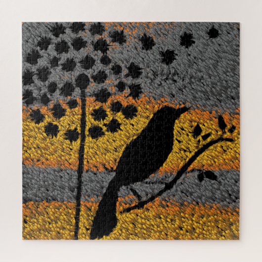 Ein Vogel unter den Federn Puzzle (Vertikal)