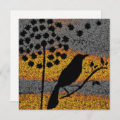 Ein Vogel unter der Feathers Card (Vorne/Hinten)