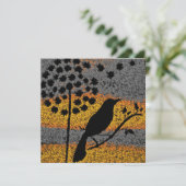 Ein Vogel unter der Feathers Card (Stehend Vorderseite)