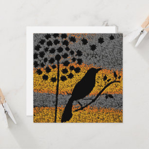 Ein Vogel unter der Feathers Card