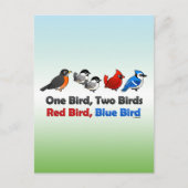 Ein Vogel, zwei Vögel... Postkarte (Vorderseite)
