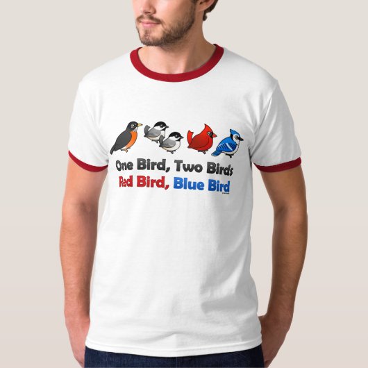 Ein Vogel, zwei Vögel… T-Shirt (Vorderseite)