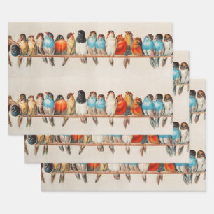 Ein Vogelpark, 1880 von Hector Giacomelli Geschenkpapier Set