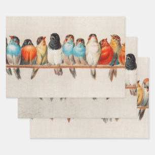 Ein Vogelpark, 1880 von Hector Giacomelli Geschenkpapier Set