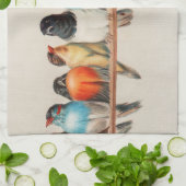 Ein Vogelpark, 1880 von Hector Giacomelli Geschirrtuch (Gefaltet)