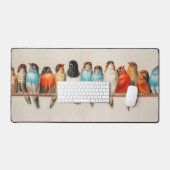 Ein Vogelpark, 1880 von Hector Giacomelli Schreibtischunterlage (Tastatur & Maus)