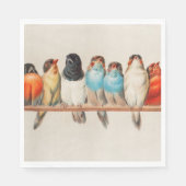 Ein Vogelpark, 1880 von Hector Giacomelli Serviette (Vorderseite)