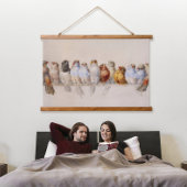 Ein Vogelpark (1880) von Hector Giacomelli Wandteppich Mit Holzrahmen