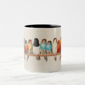 Ein Vogelpark, 1880 von Hector Giacomelli Zweifarbige Tasse (Mittel)