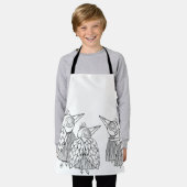 ein Vogeltreffen Schürze (Getragen)