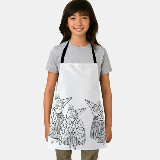 ein Vogeltreffen Schürze (Insitu)