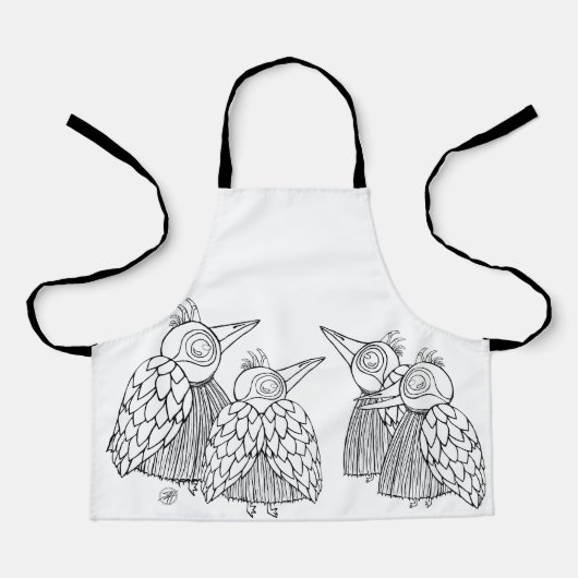 ein Vogeltreffen Schürze (Vorderseite)