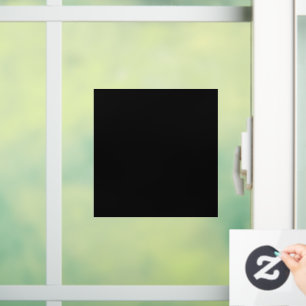 Ein vollständig schwarzes Bild mit einem subtilen  Fensteraufkleber