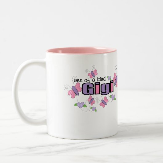 Ein von einem netten Gigi Zweifarbige Tasse (Links)