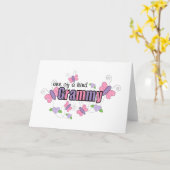 Ein von einem netten Grammy Karte (Gelbe Blume)