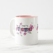 Ein von einem netten YaYa Zweifarbige Tasse (Vorderseite Links)