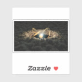 Ein von einer protoplanetären Diskette umgebener S Aufkleber (Blatt)